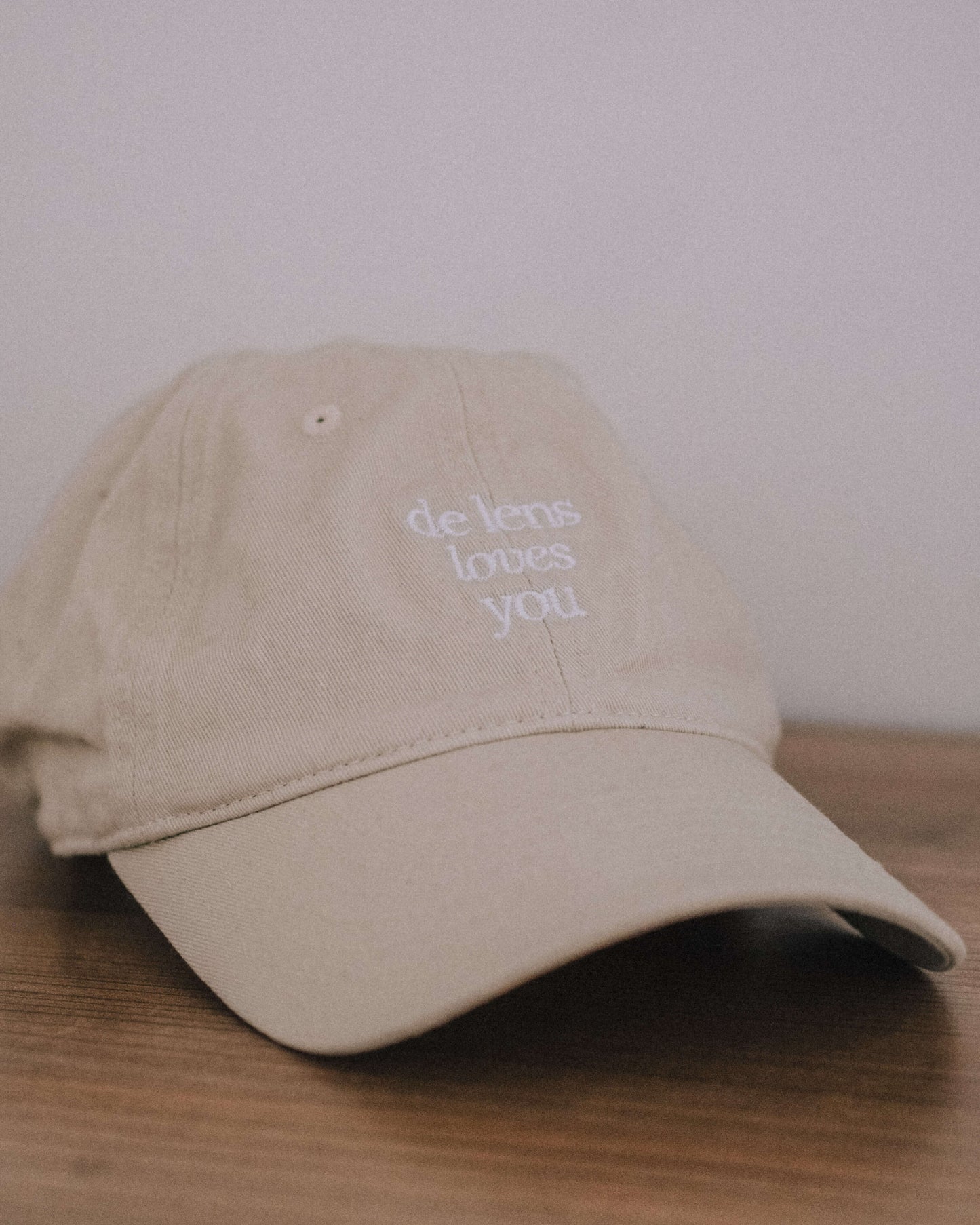 'De Lens Loves You' Organic Dad Hat