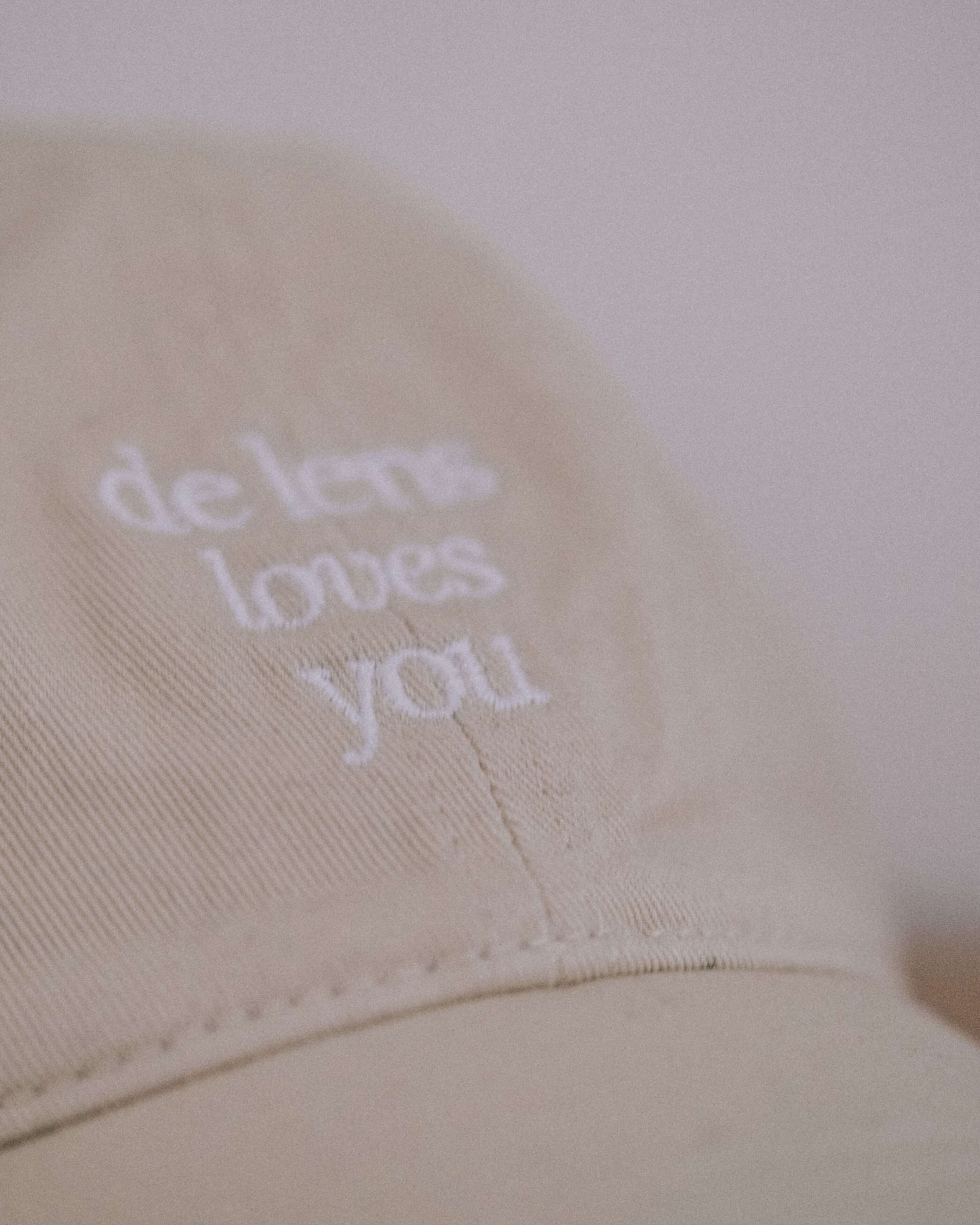 'De Lens Loves You' Organic Dad Hat