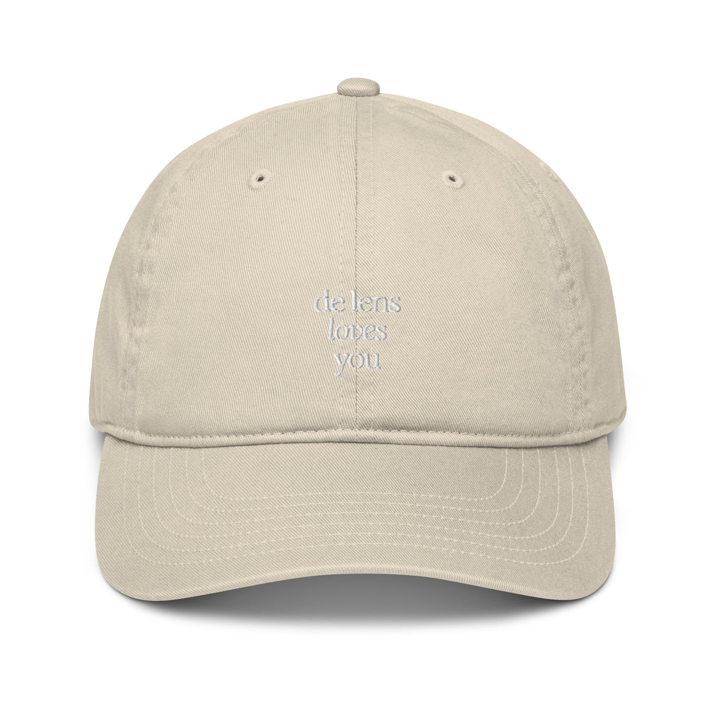 'De Lens Loves You' Organic Dad Hat