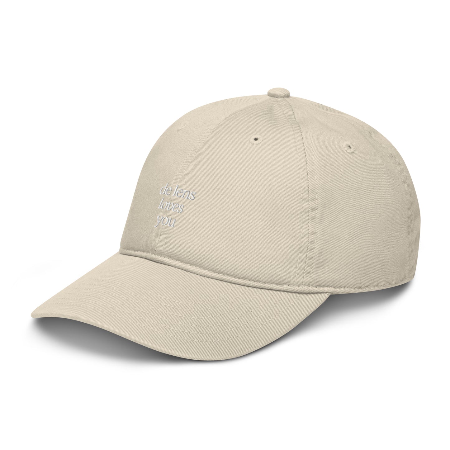 'De Lens Loves You' Organic Dad Hat